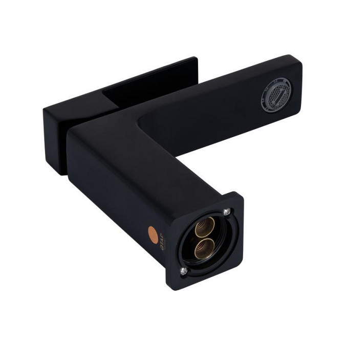 Змішувач для раковини Qtap Gemini QTGEM270BLM45674 (k35), одноважільний, низький, Black Matt Харків - фото 3