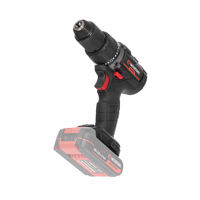 Дриль-шурупокрут акумуляторний INTERTOOL WT-9360, 20 В, 60 Nm, 500/2000 об/хв, 2-13 мм, без ЗП та АКБ - для будівництва та ремонту Львів - фото 2