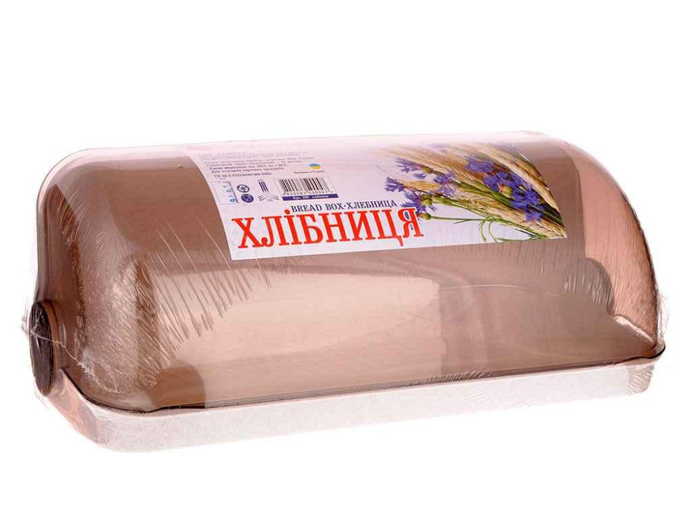 Хлебница пластиковая большая 150 12 белый мрамор ТМ LAMELA Киев - изображение 1