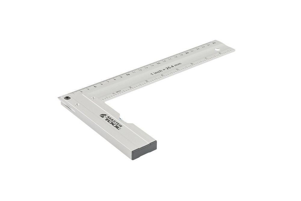 Кутник будівельний алюмінієвий MASTERTOOL 250 мм ручка Al з капсулою 0,5 мм/1м 30-4250 Коломия - фото 8