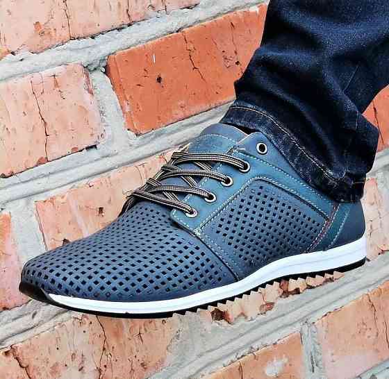 Чоловічі мокасини Літні Сині Кросівки Сіточка Сірі (розміри: 40,41) Відео Огляд - 01-3 Дніпро