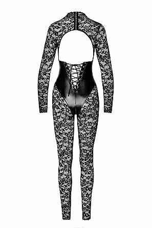 Комбінезон Noir Handmade F299 Enigma, L, мереживо, довгий рукав, імітація корсета, доступ Sex Aura Київ