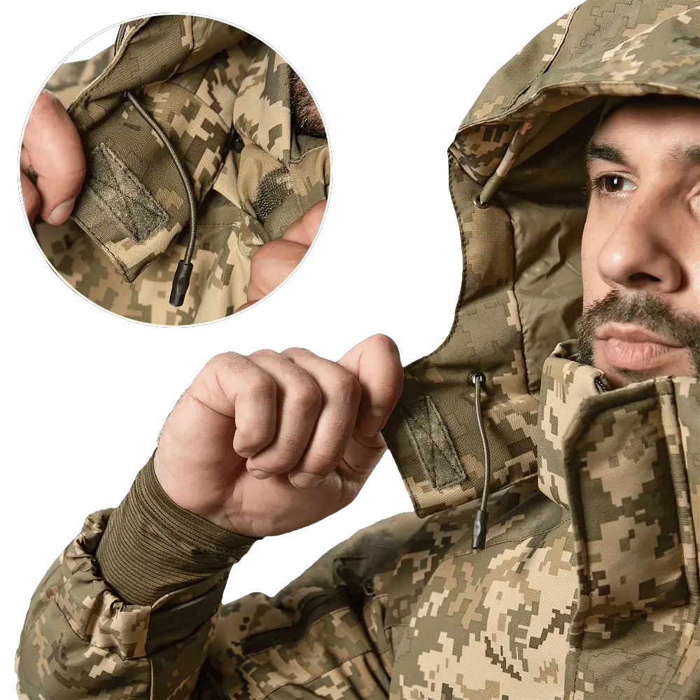 Тактическая мужская зимняя куртка Defender 7 level (Пиксель) 3XL Винница - изображение 10