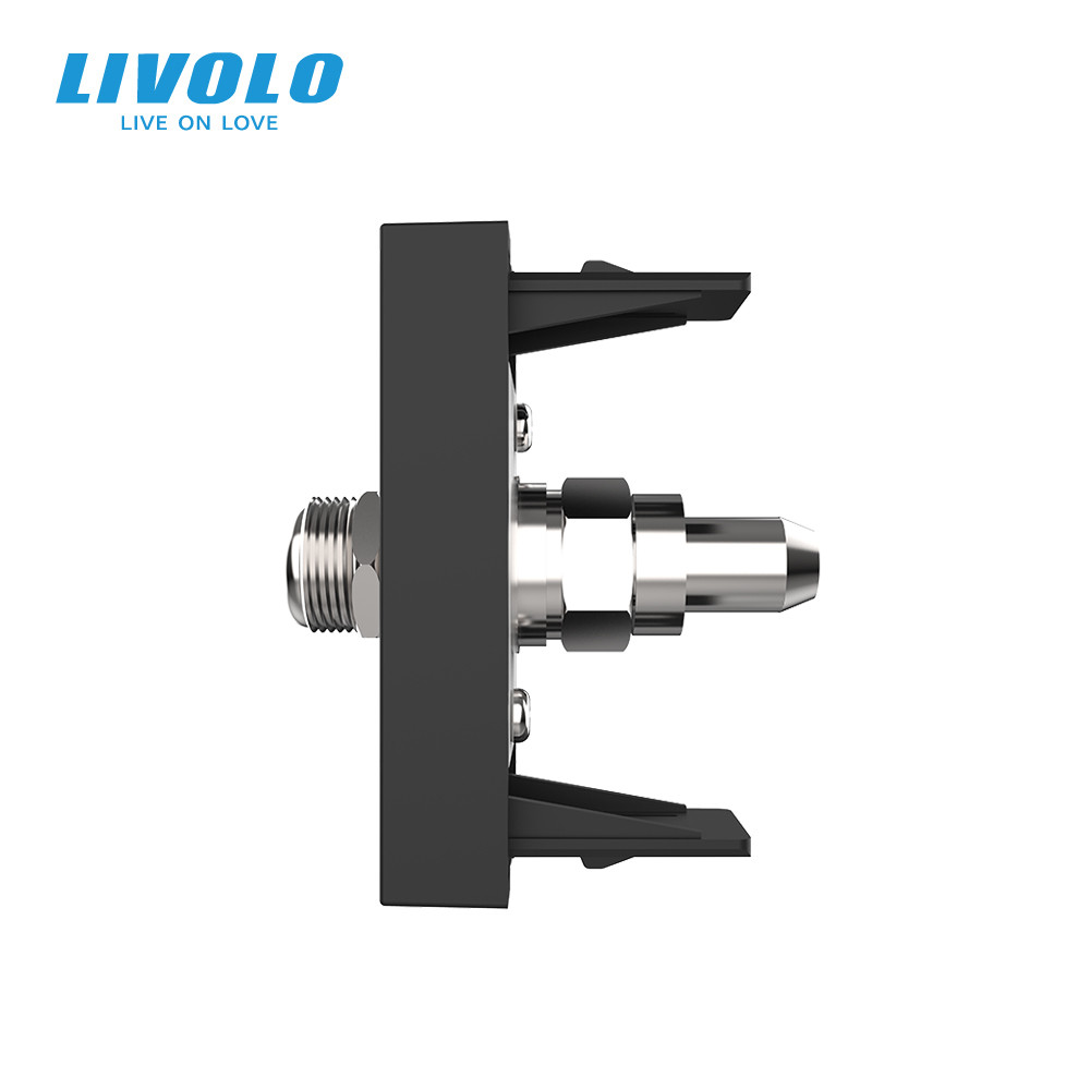 Супутникова розетка SAT LIVOLO, чорна, модуль 0.5 поста, для ресивера / антени (VL-FCSL-1BP) Коломыя - изображение 5