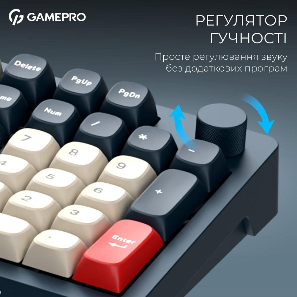 Клавіатура бездротова GamePro Asgard Drakkar Keychron Super Red Switch Blue (MK305BL) ( 18169 ) Харків - фото 10