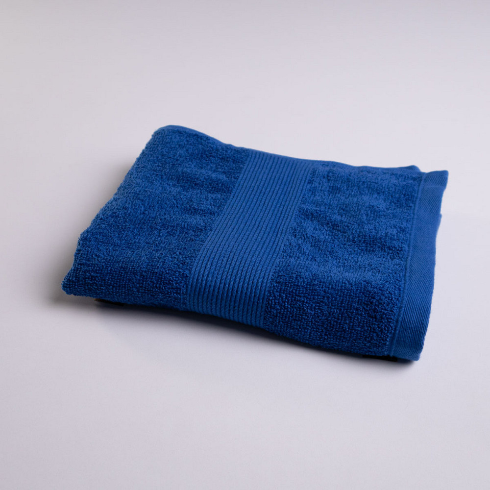Рушник для рук та обличчя махровий з Бордюром GM Textile 40х70см 400г/м2 (Синій) Суми - фото 6
