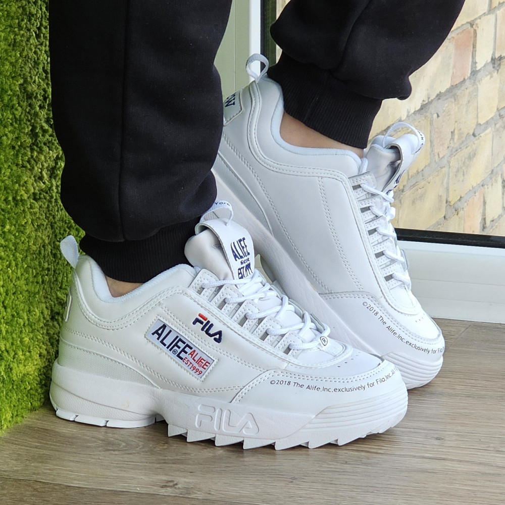 Кросівки Жіночі FILA Disruptor Білі Шкіряні Філа для бігу (розміри: 36,37,38,39,40) Відео Огляд Дніпро - фото 9