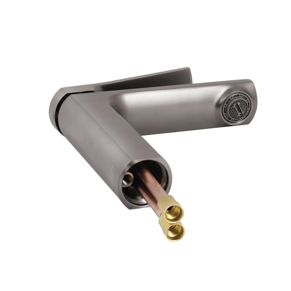 Смеситель для раковины Qtap Slavonice QTSLA270GMB45924 Gunmetal Black PVD графит Киев - изображение 3