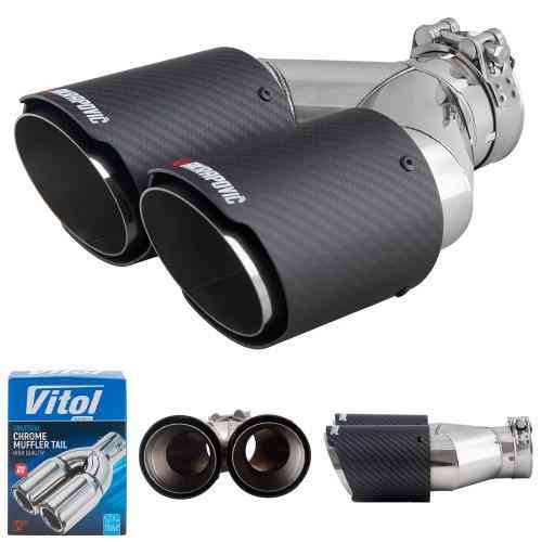 Насадка на глушник НГ-1135B матова, внутрішній діаметр 64мм, довжина 241мм, 2 зовнішніх діаметра 89мм Харків