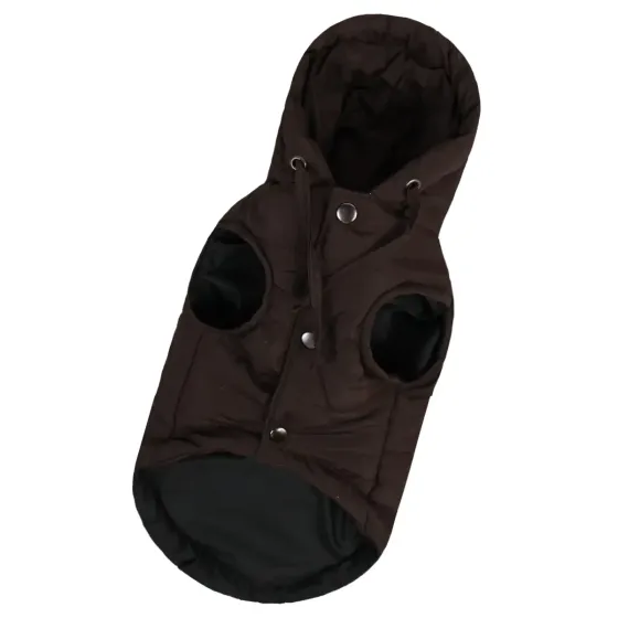 Жилетка для собак тепла Dogs Bomba плащівка на синтепоні з кишенею водовідштовхувальна з утяжкою шоколад 8 Одеса