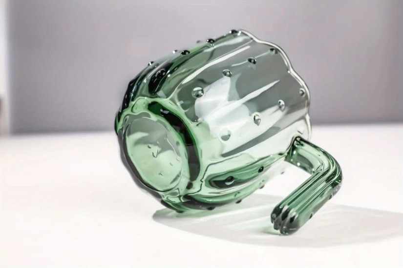 Набор 4 стеклянных чашек в форме дизайна Кактуса Винница - изображение 3