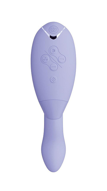 Подвійний вакуумний кліторальний стимулятор Womanizer Duo 2 - Lilac, незалежні мотори Sex Aura Київ - фото 3