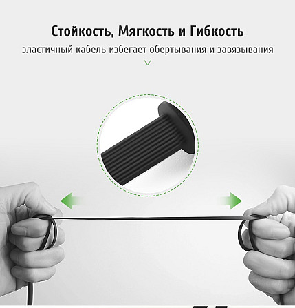 Аудіо кабель AUX 3.5 mm jack Ugreen з кутовим L-подібним штекером AV119 10598 (Чорний з сріблястим, 1.5м) Николаев - изображение 8