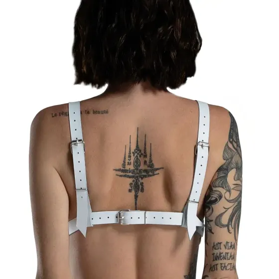 Ліф з натуральної шкіри Feral Feelings - Bikini Top White Львів