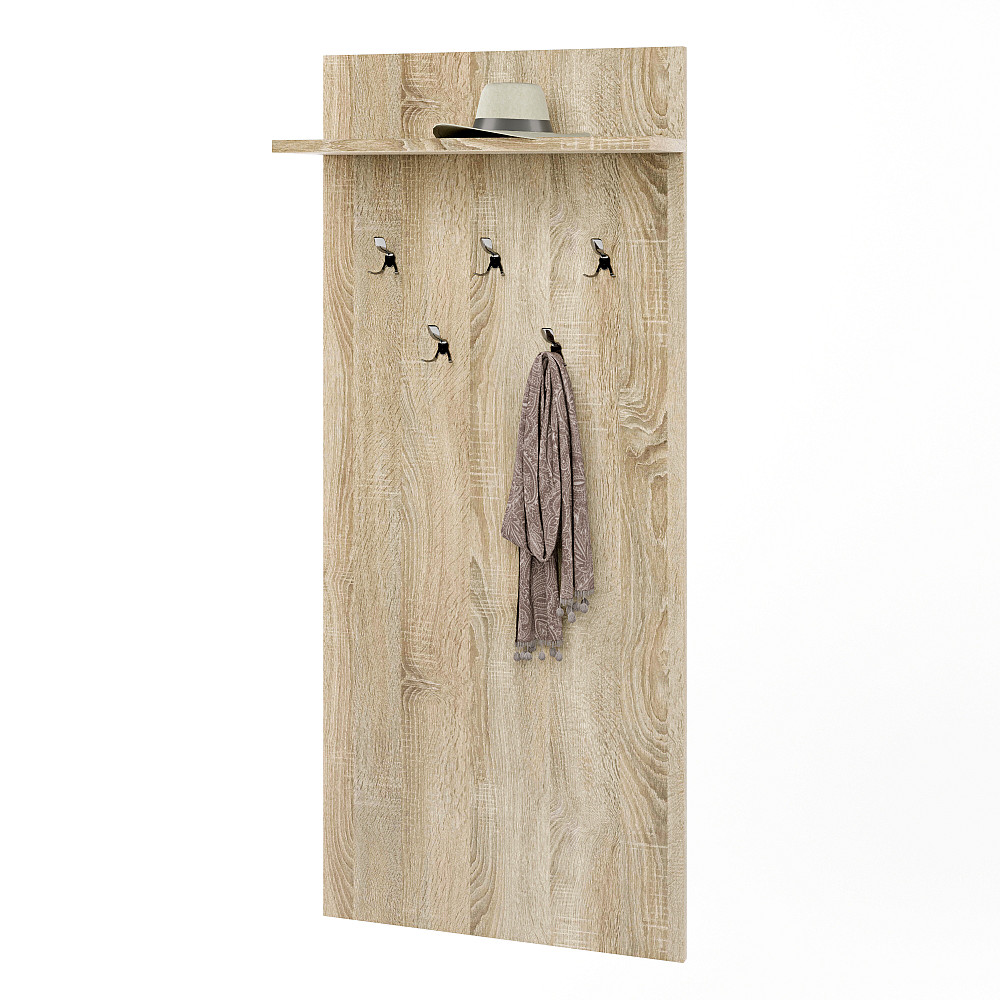 Вешалка на стену Эверест Соната-600 60х130 см Дуб сонома (DTM-2120) Львов - изображение 2