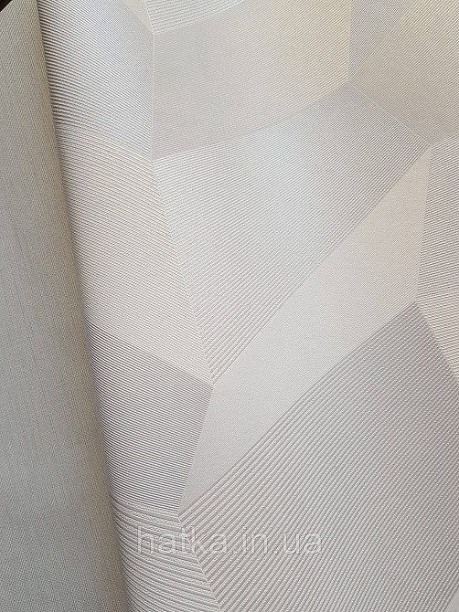 Шпалери метрові вінілові на флізеліні Sintra Vila геометрія фігури 3д сірі білі сріблясті 534601 Київ - фото 1