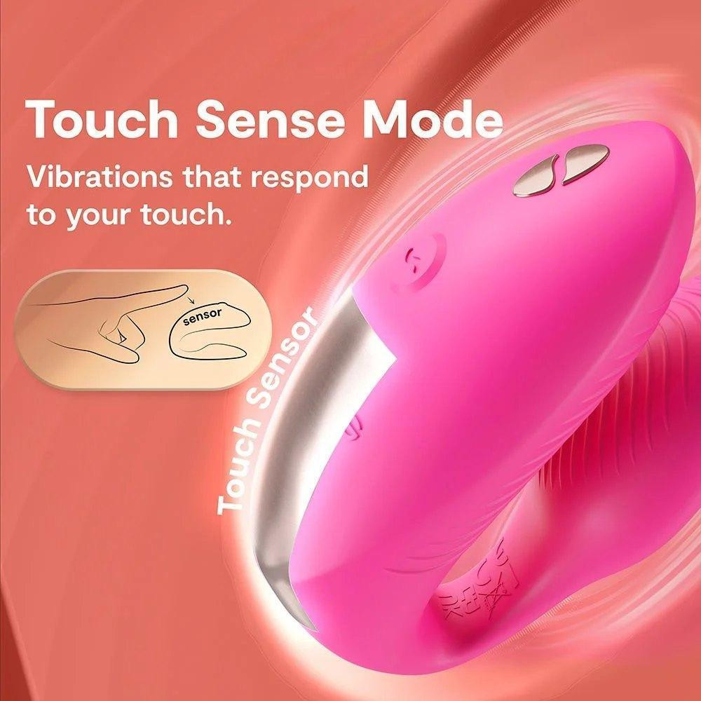 Вібратор для пар We-Vibe Chorus Pro Electric Pink з пультом і додатком, рожевий Sex Aura Київ - фото 8