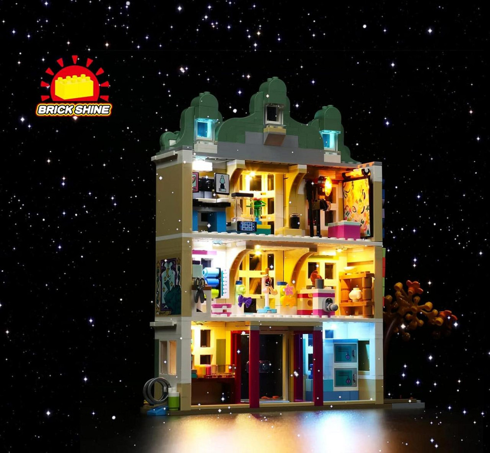 Набір LED-підсвітки Brick Shine для LEGO Friends Emma's Art School 41711, комплект освітлення (без конструктора) Київ - фото 8