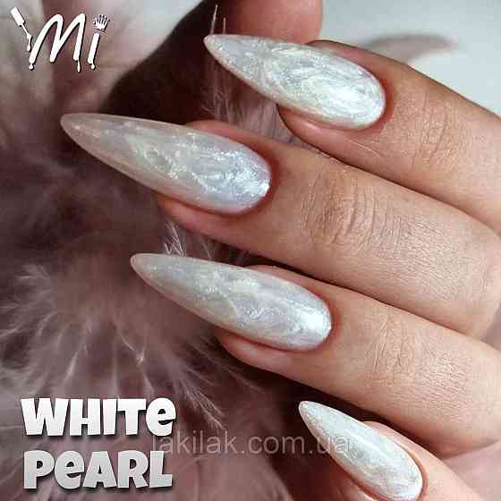 Перлинний гель для нарощення Mi White Pearl 15мл Херсон
