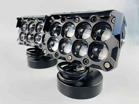 Фара LED 47W комплект, біле та жовте світло, 8 лінз Мукачево