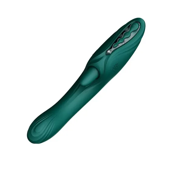 Вібратор-кролик Zalo Ares Turquoise Green Львів