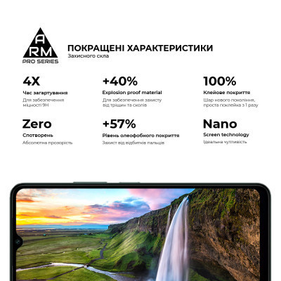 Скло захисне Armorstandart Pro Xiaomi Redmi A3 Black (ARM74453) Вінниця - фото 5