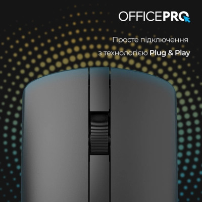 Мишка OfficePro M175B Silent Click Wireless Black (M175B) Вінниця - фото 3
