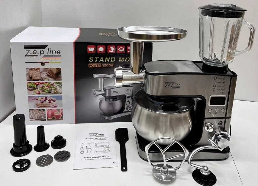 Кухонний комбайн є блендер міксер мясорубка тістоміс 7в1 з нерж. чашею. Харків - фото 4