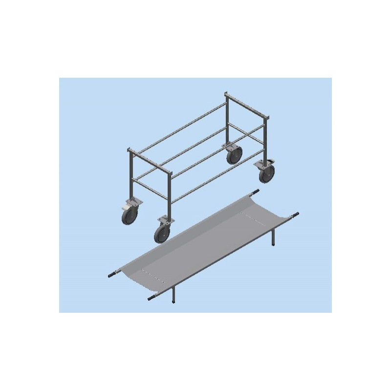 Візок-каталка анатомічний зі зйомним ношами АТОН ТПБ-ЗН Дніпро - фото 2