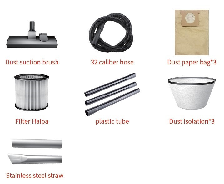 Пилосос BX-112 сухого та вологого прибирання з насадкою для золи, 20 л, 2200 Вт, HEPA-фільтри, сталь Одеса - фото 6