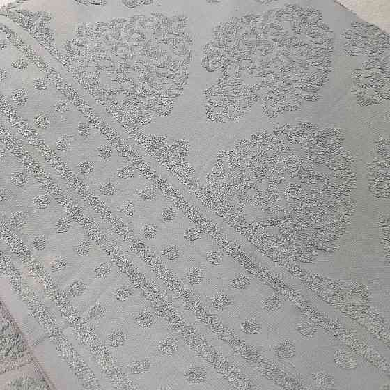 Простирадло-покривало жаккардове махрове 100% Бавовна GM TEXTILE 150x200см 400г/м2 (Світло-сірий з б Суми