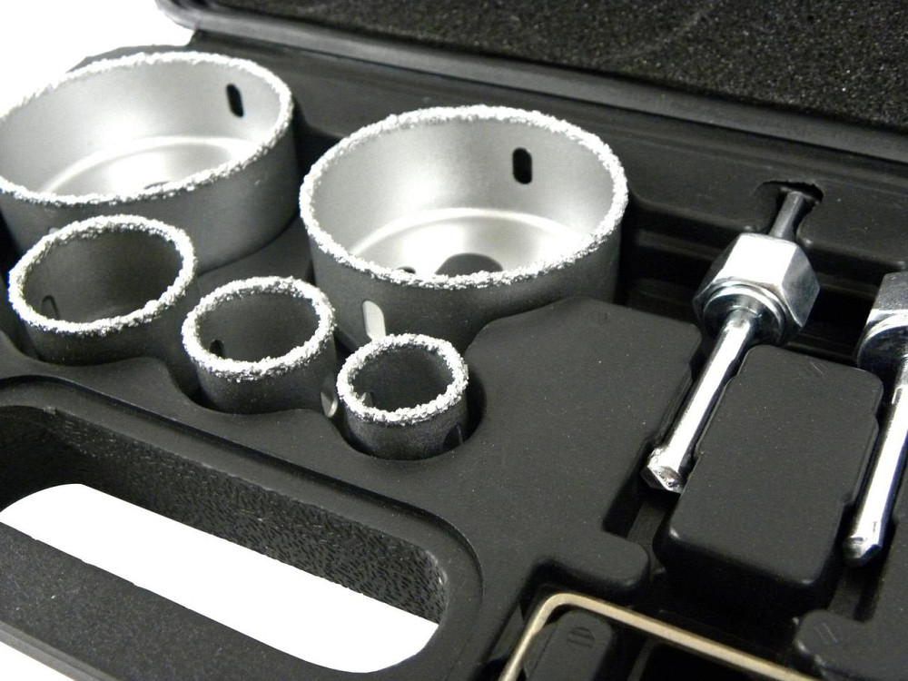 Коронки вольфрамові "GEKO" для керамічної плитки [к-т 6шт](22, 28, 35, 44, 68, 73мм) Киев - изображение 3