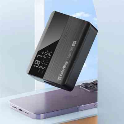 Зарядное устройство ColorWay Power Delivery GaN (2USB-A + 2USB TYPE-C) (100W) black (CW-CHS041PD-BK) Винница
