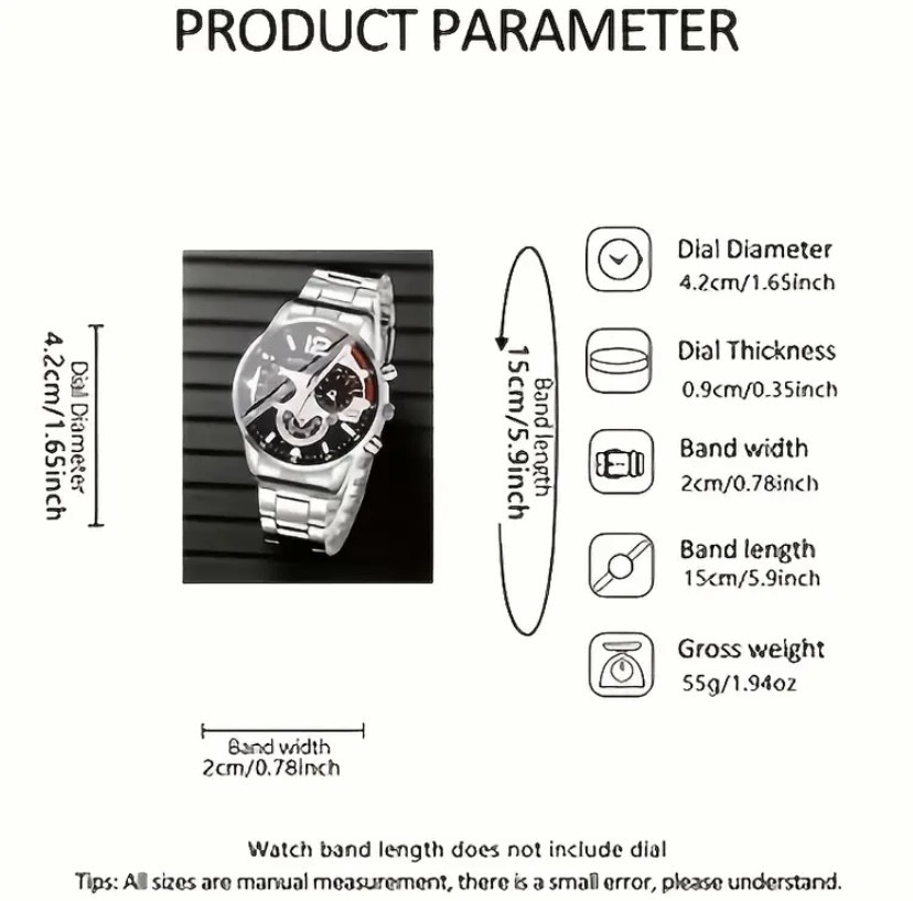 Подарунковий набір для чоловіків Лев Цар 1 наручний годинник з браслетом і ланцюжок з кулоном сріблястий Київ - фото 6