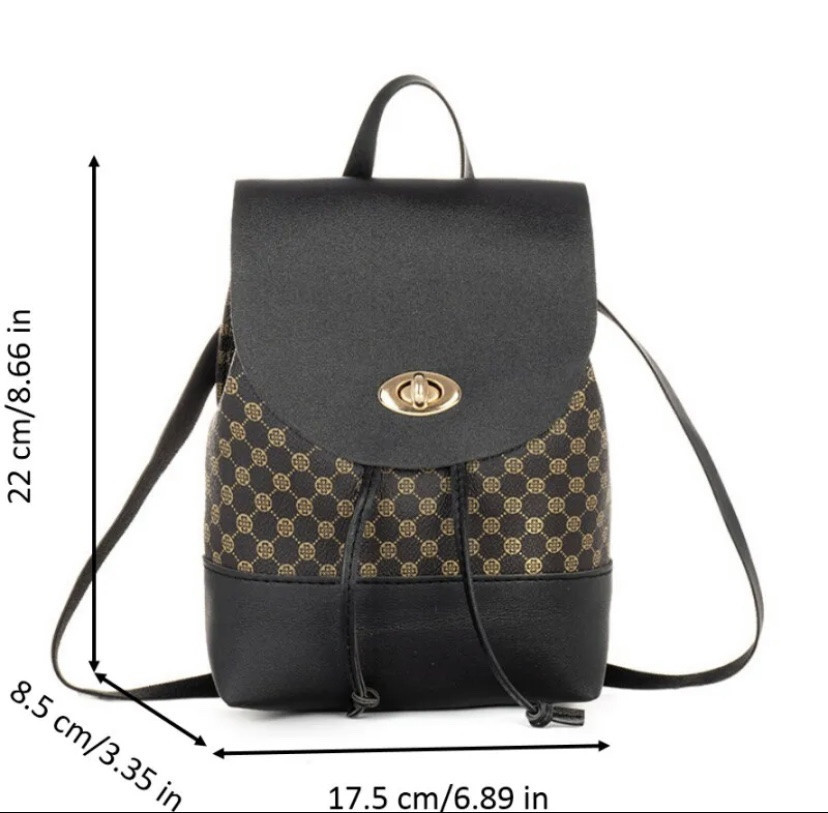 Маленький жіночий рюкзак, сумочка для дівчат, райдужна, різнокольорова,  розмір 19*10,5*18,5 см, 2 кишені зовні Київ - фото 2