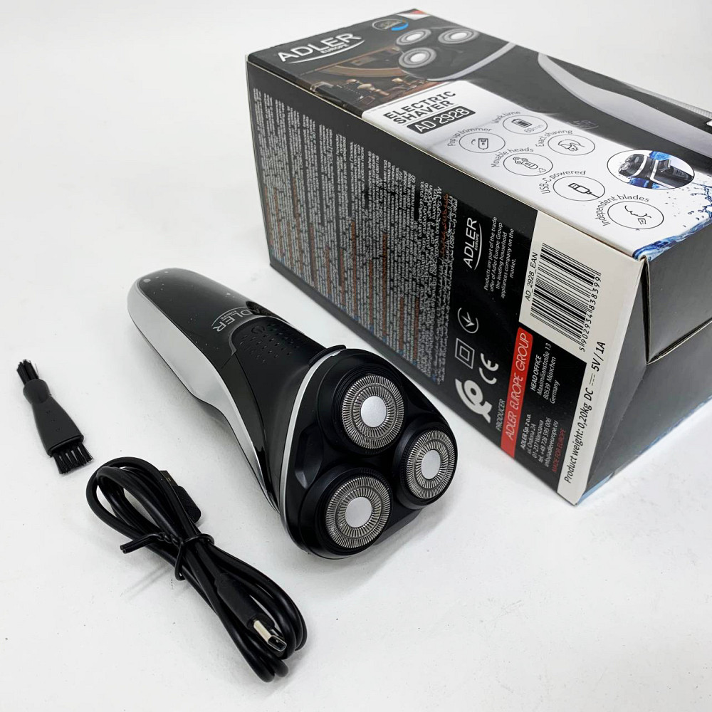 Бритвы электрические ADLER, Мужская бритва на батарейках, Электрическая мужская бритва для бороды MB-26 Львов - изображение 2