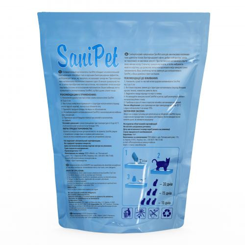 Наполнитель Sani Pet для кошачьего туалета силикагелевый 3,8 л Киев - изображение 3