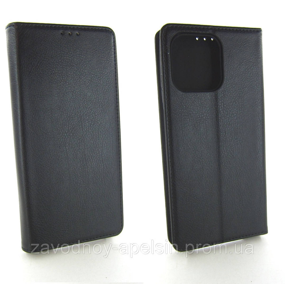 Чехол книжка Motorola Moto G15 Кожаный (черный) Одесса - изображение 1