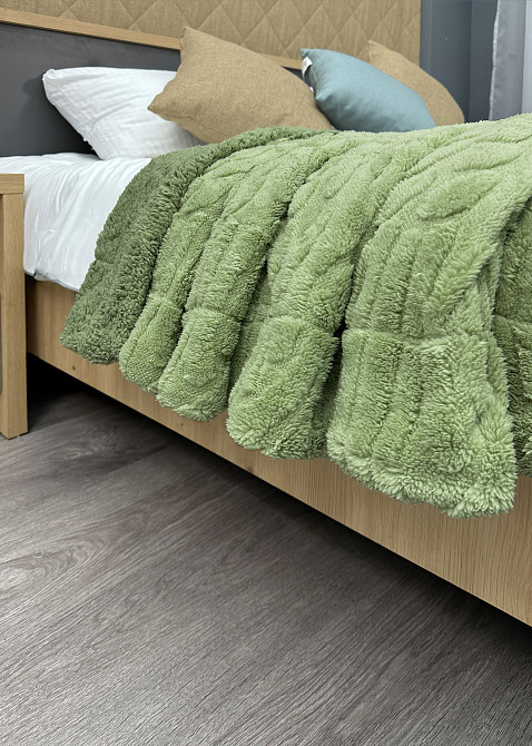 Плед 200х230 см (+-10см) на овчине 