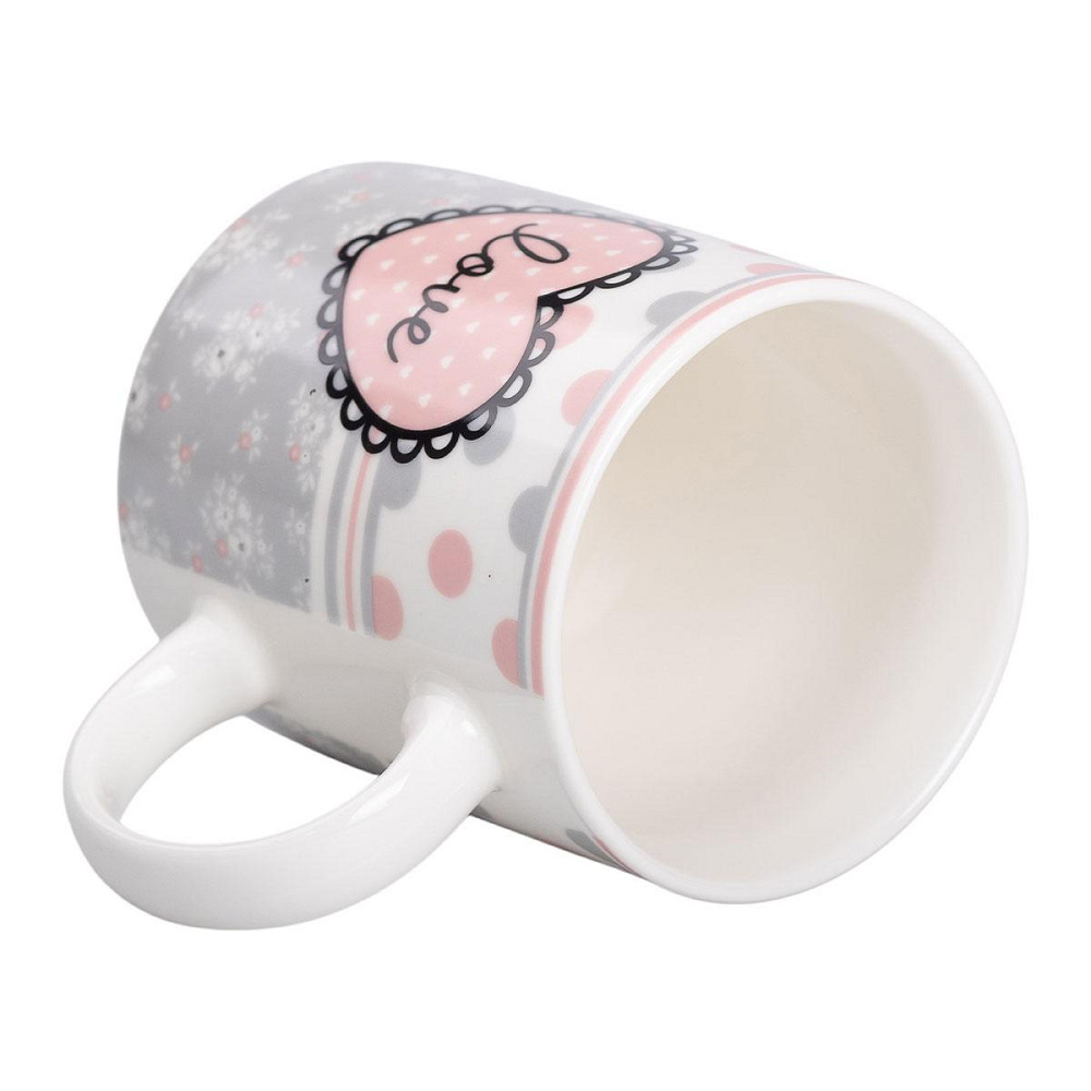 Чашка фарфоровая 400 (мл) чашка для кофе и чая з надписью и сердцем Lugi RX-N240143GKV Киев - изображение 3