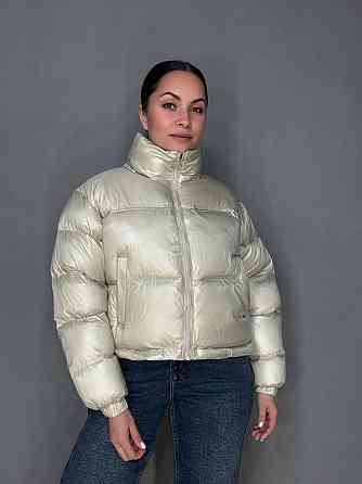 Куртка жіноча Lady Yep 10015 коротка глянцева пуффер перламутровий беж, перламутровий беж, 42 Київ