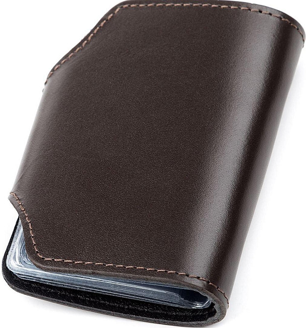 Холдер вертикальний Shvigel 13912 шкіряний Коричневий Київ - фото 5