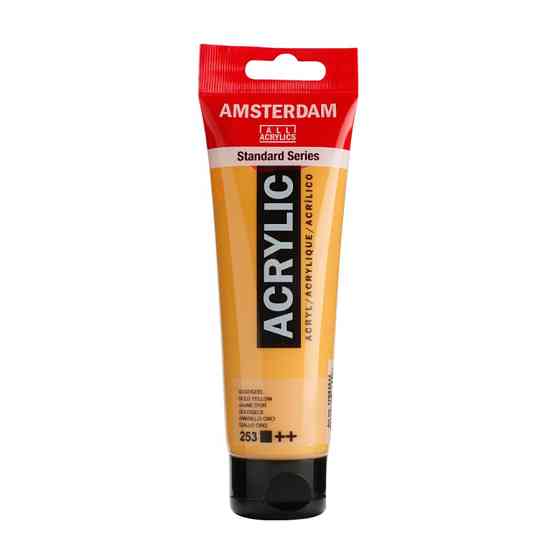 Фарба акрилова AMSTERDAM (253) Золотисто-жовтий 120 мл Royal Talens Київ