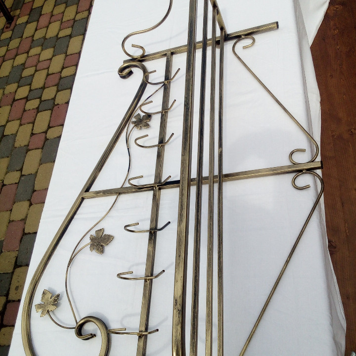 Вішалка кована настінна «Профіль великий» (M-030) для одягу Київ - фото 5