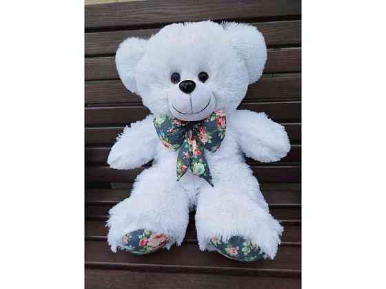 Мяка іграшка Ведмедик Зефір 50см білий ТМ Тримішки Київ