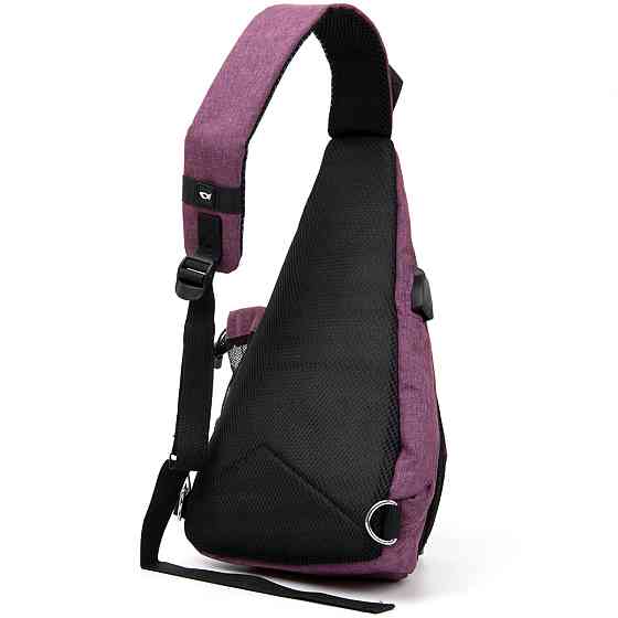 Сумка унісекс через плече смарт текстильна Vintage 20552 Малинова Київ