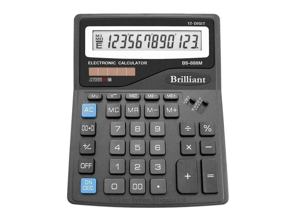 Калькулятор BS-888М 12р., 2-живл. ТМ BRILLIANT   Solmir Киев - изображение 1