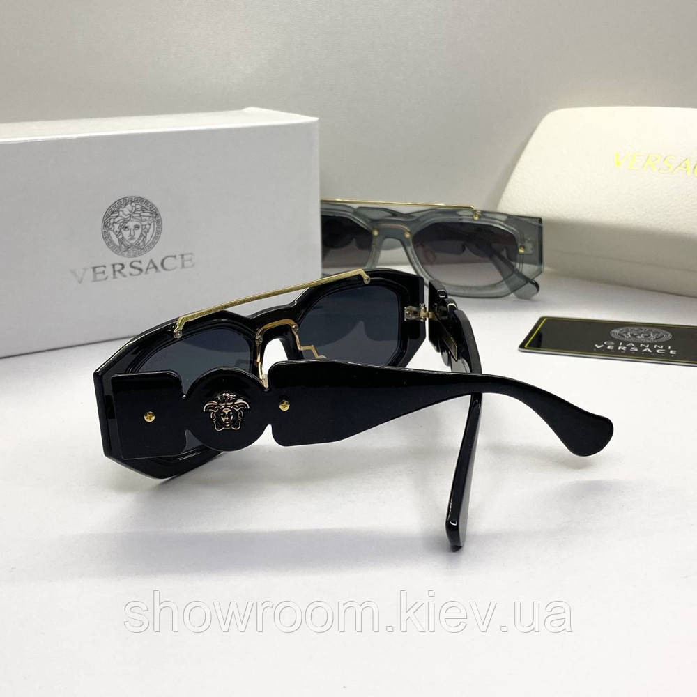 Жіночі стильні сонцезахисні окуляри VE (012) чорні Київ - фото 3