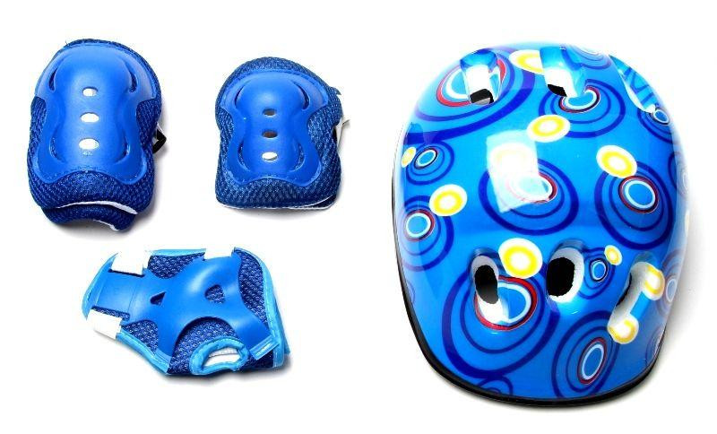 Набор детских роликов с защитой и шлемом Happy. Синий комплект. Размер 29-33 Одесса - изображение 3