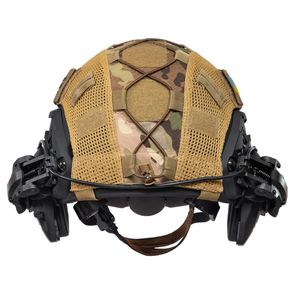 Тактичний шолом Fast Helmet NIJ IIIA + навушники Walkers Razor Slim + чебурашки + кавер (M) Київ - фото 4